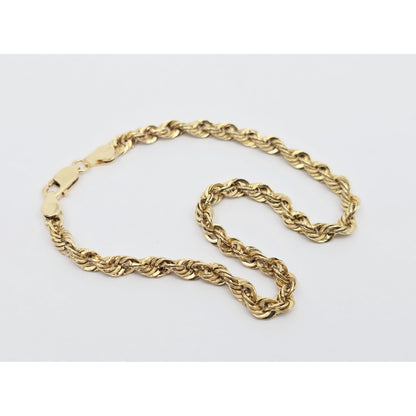 10K Yellow Gold Rope Bracelet