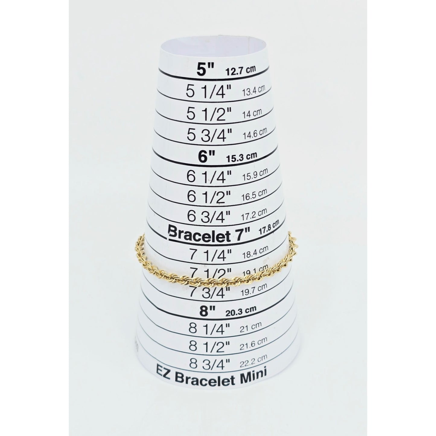 10K Yellow Gold Rope Bracelet