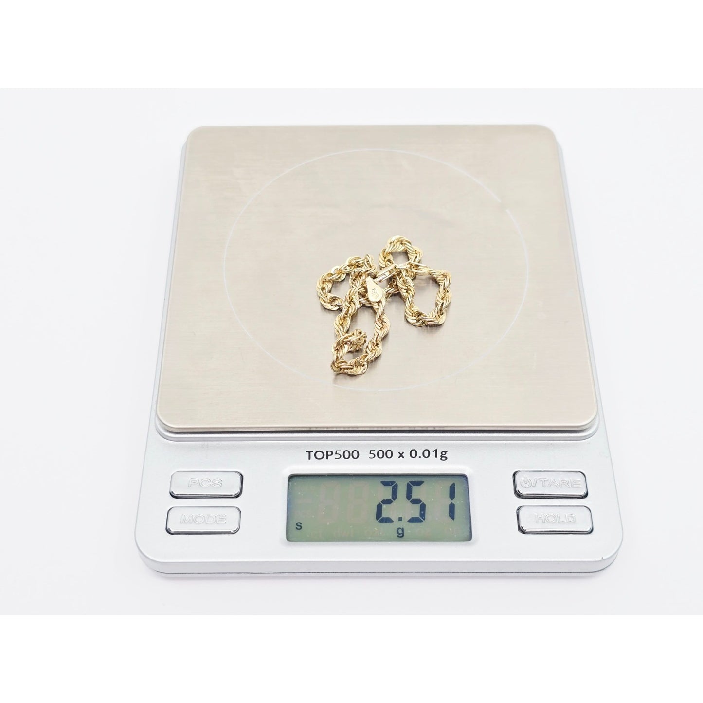 10K Yellow Gold Rope Bracelet