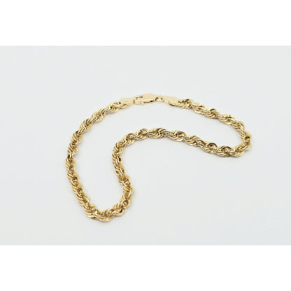 10K Yellow Gold Rope Bracelet