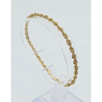 10K Yellow Gold Rope Bracelet