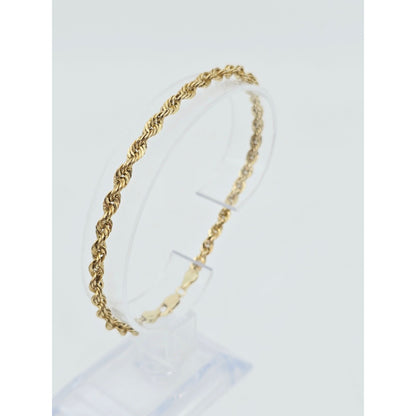 10K Yellow Gold Rope Bracelet