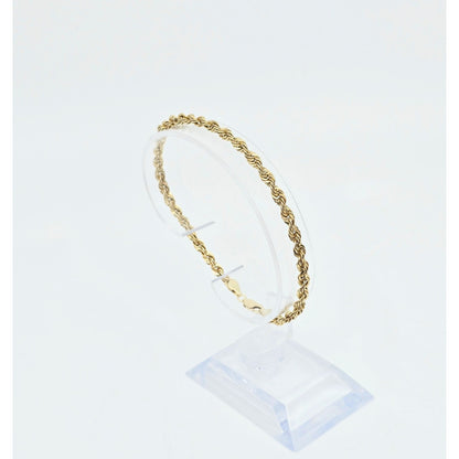 10K Yellow Gold Rope Bracelet