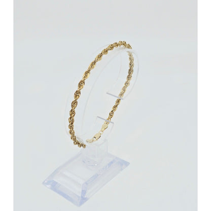 10K Yellow Gold Rope Bracelet