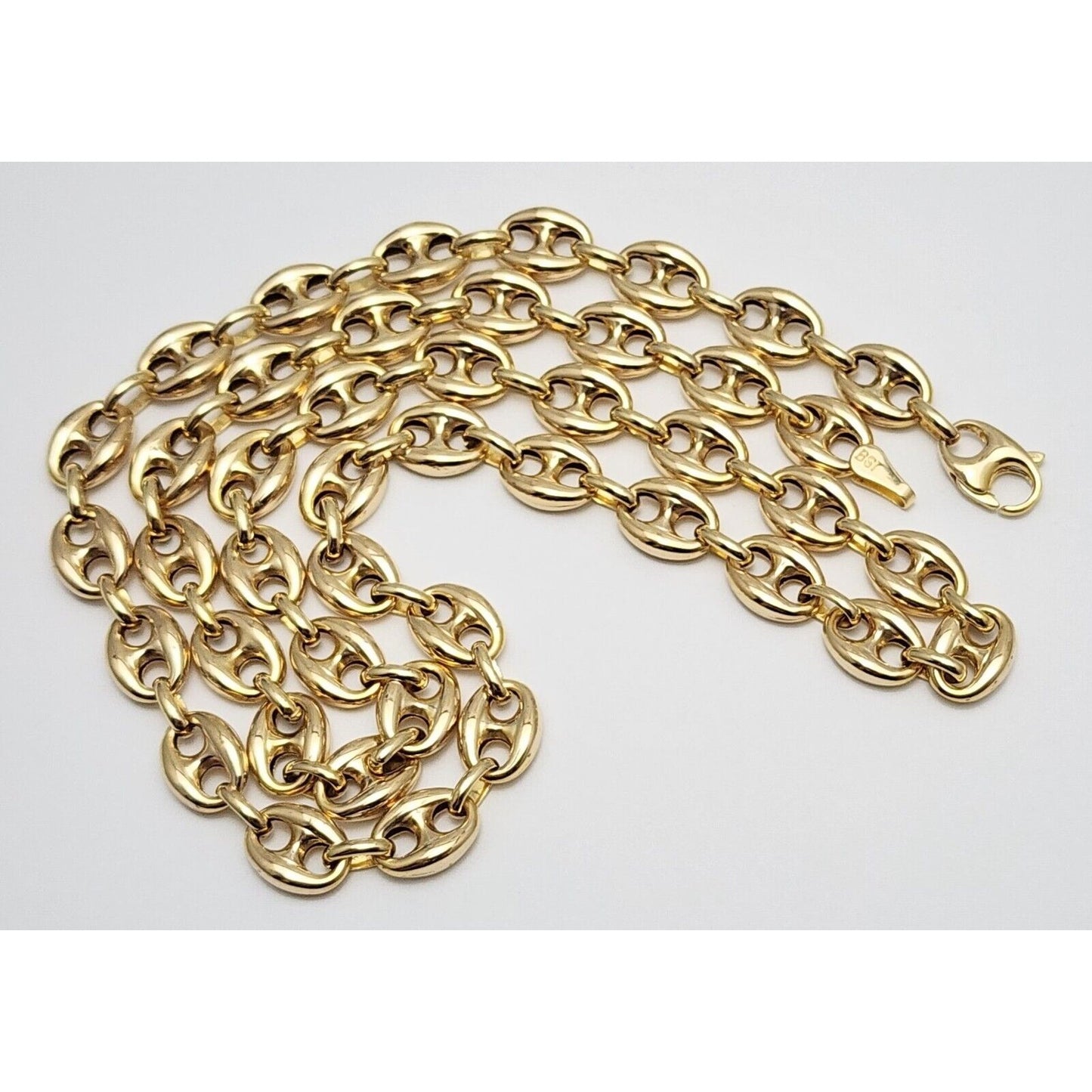 14K Yellow Gold Puffy Gucci Link Chain Necklace