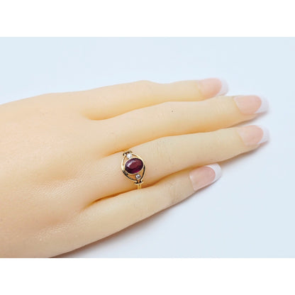 18K Yellow Gold Tourmaline & Diamond Ring