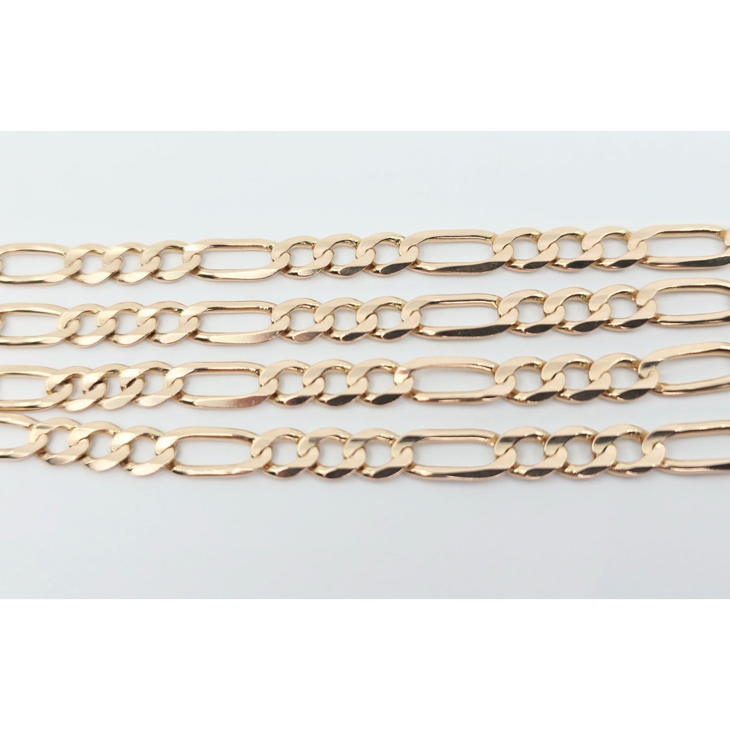 10K Yellow Gold Figaro Link Chain Necklace