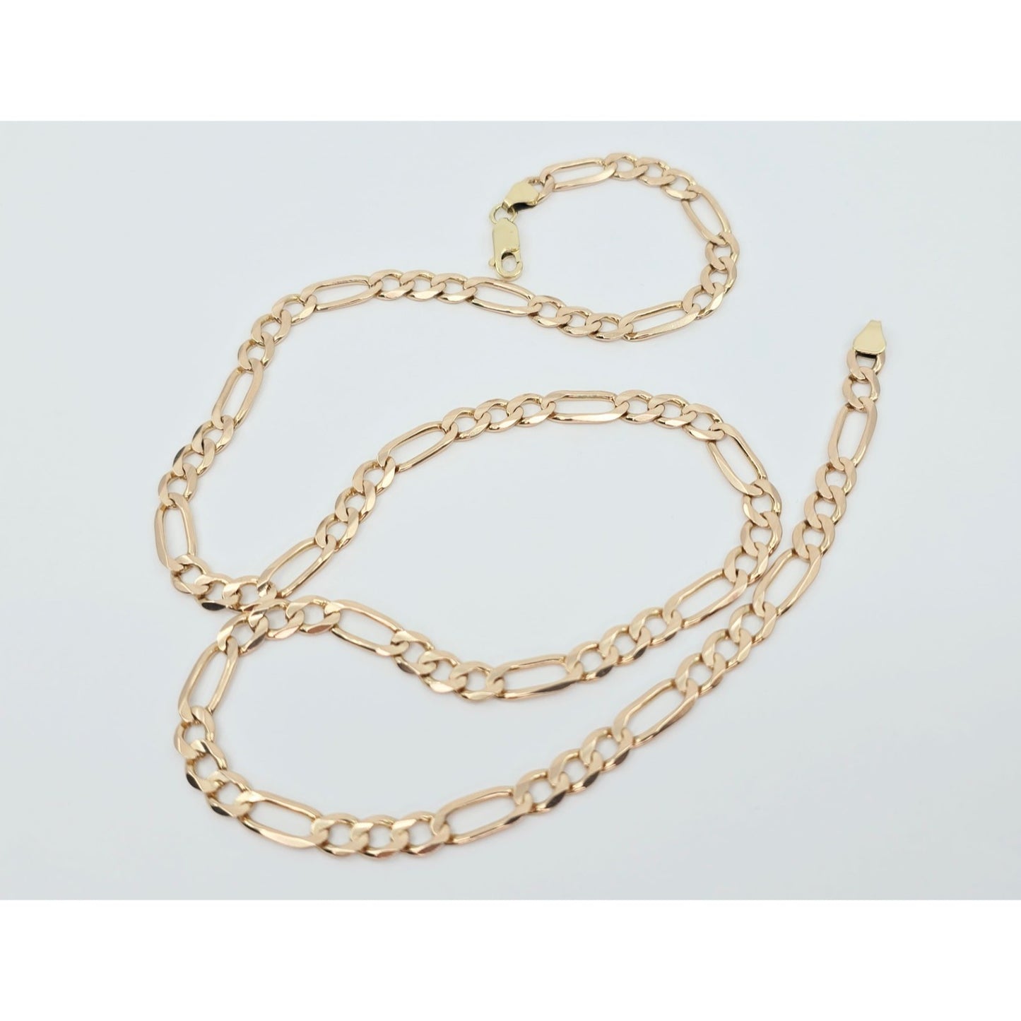 10K Yellow Gold Figaro Link Chain Necklace