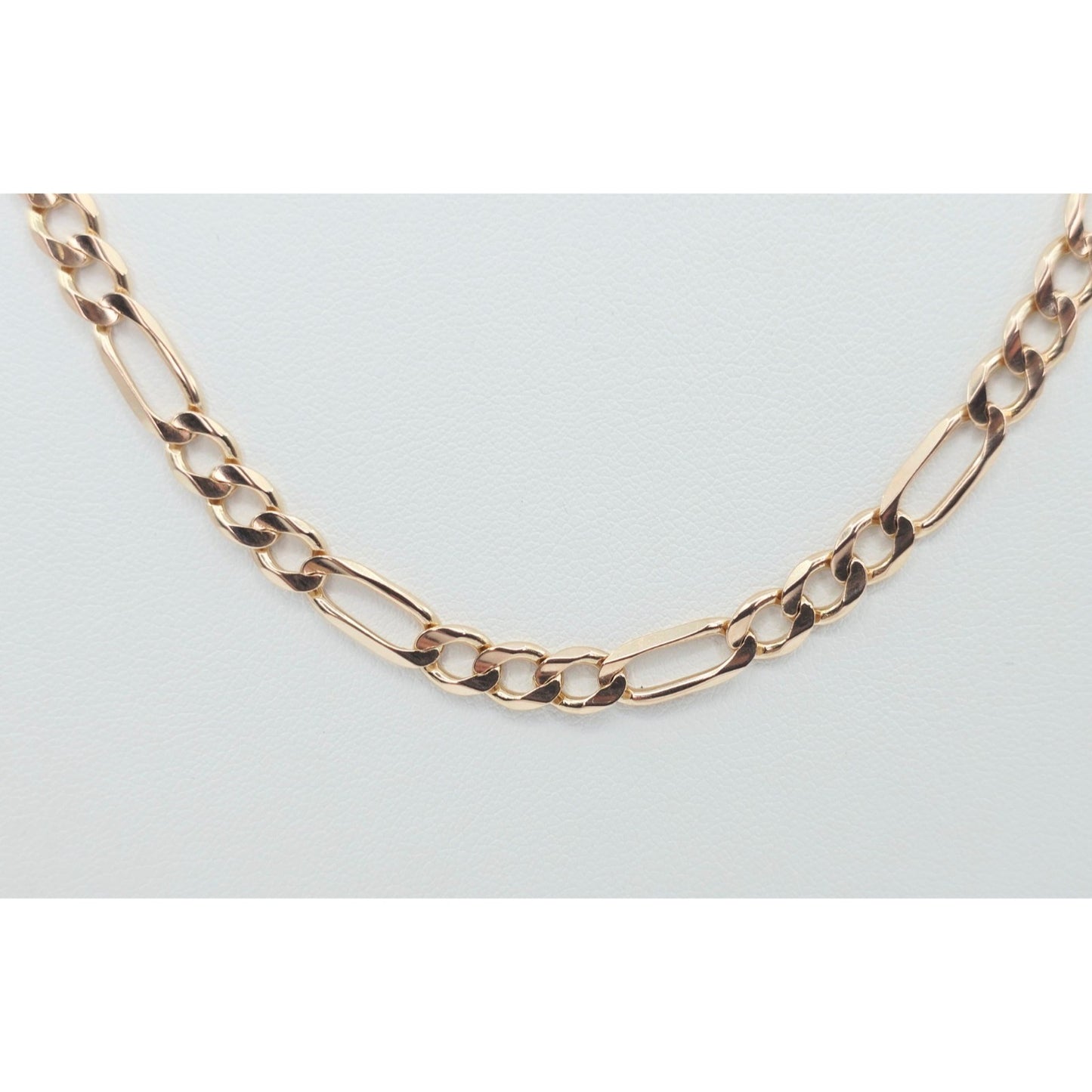 10K Yellow Gold Figaro Link Chain Necklace
