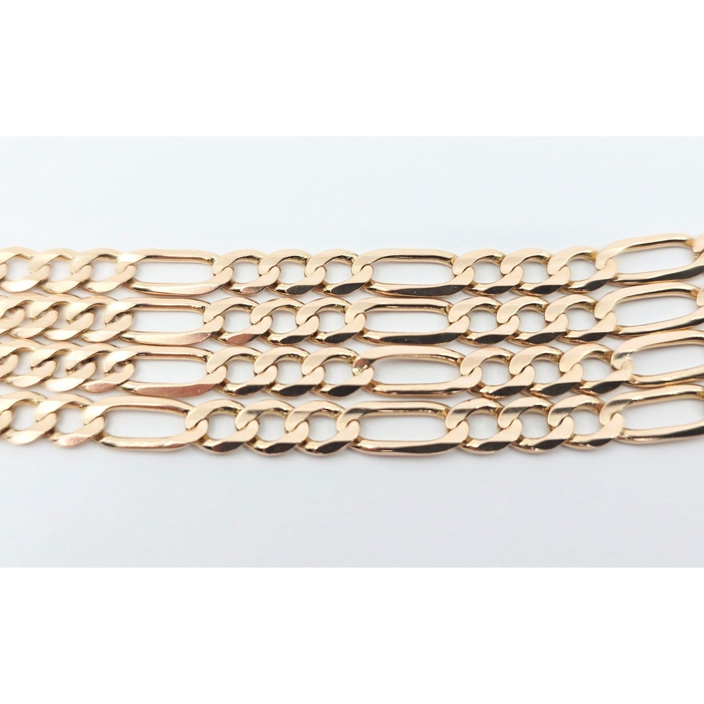 10K Yellow Gold Figaro Link Chain Necklace