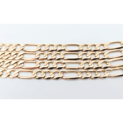 10K Yellow Gold Figaro Link Chain Necklace