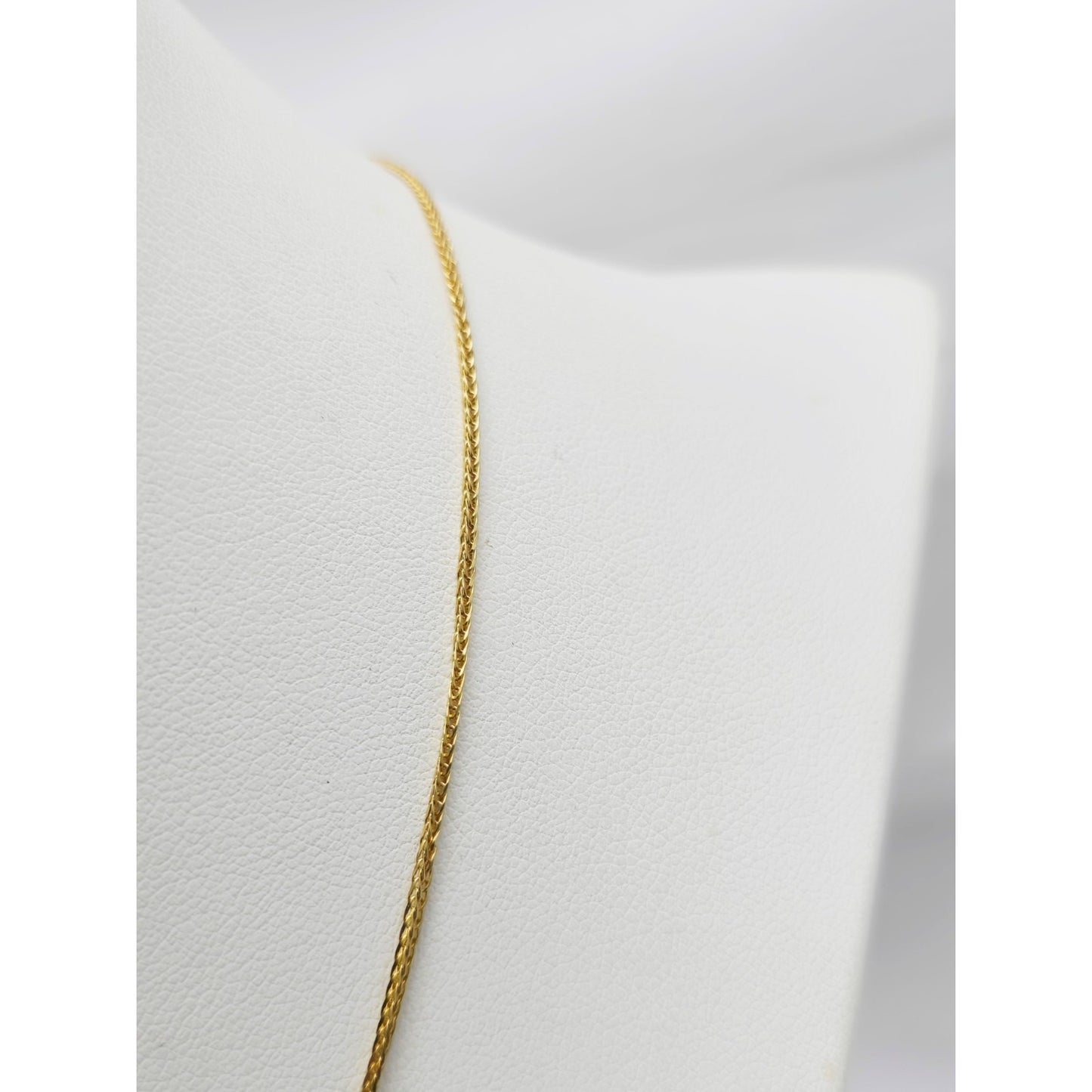 21K Yellow Gold Franco Link Chain Necklace