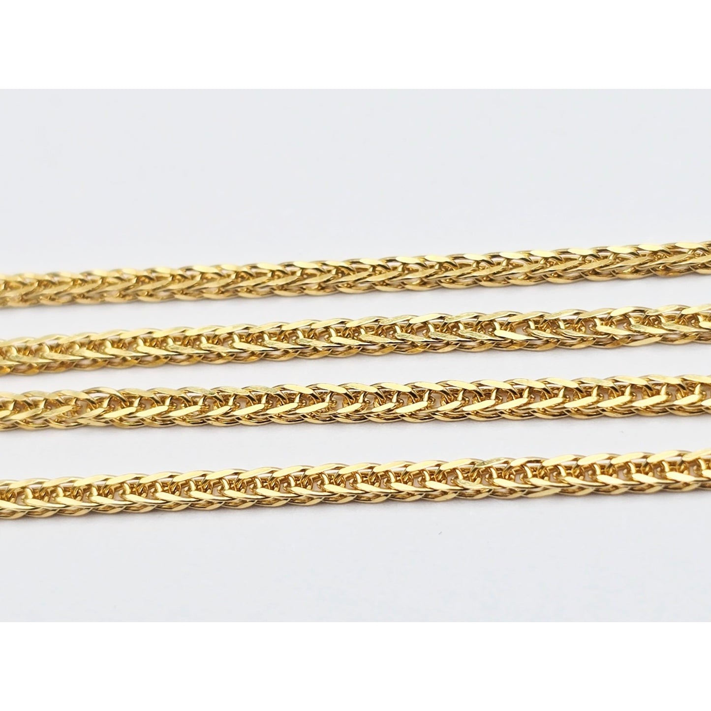 21K Yellow Gold Franco Link Chain Necklace