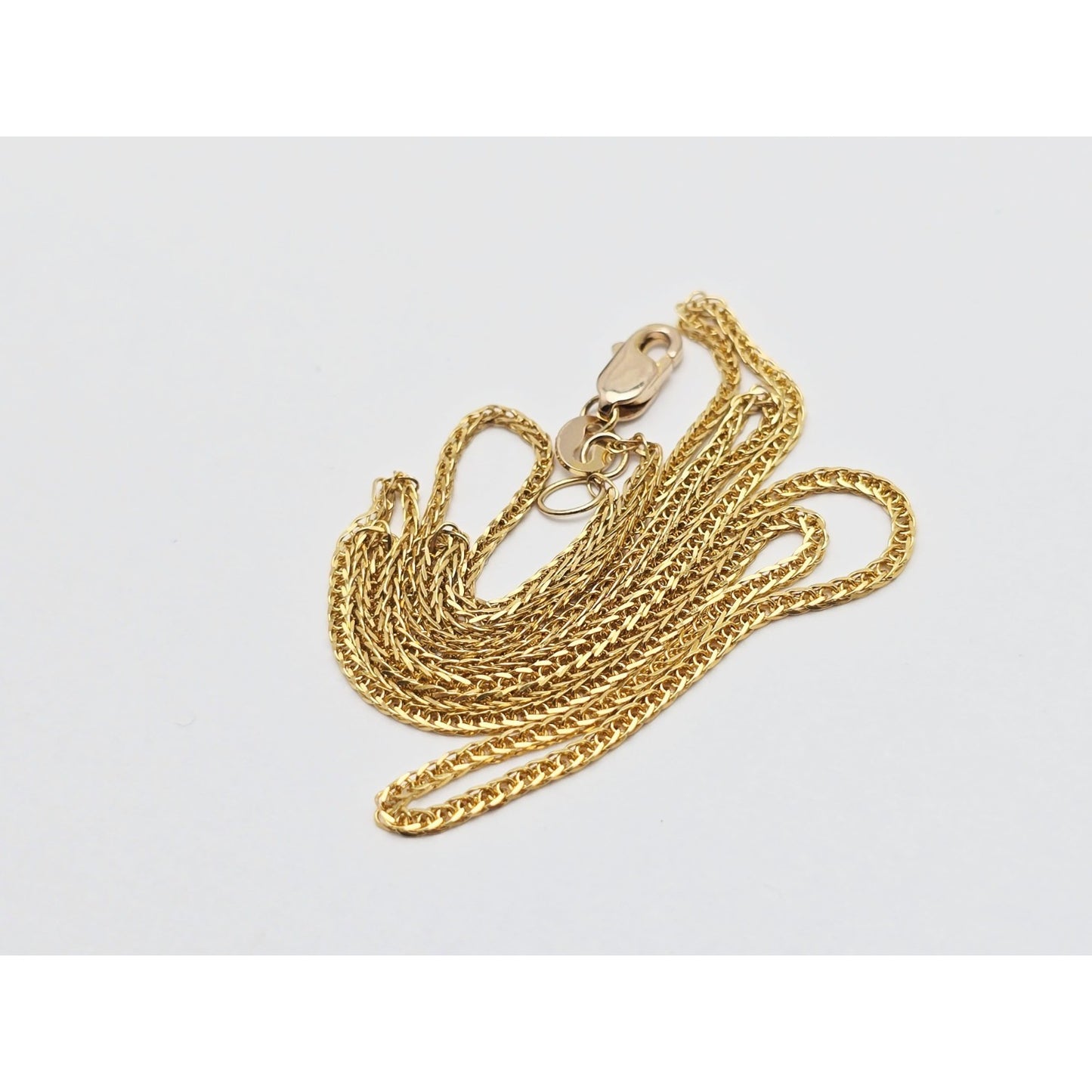 21K Yellow Gold Franco Link Chain Necklace