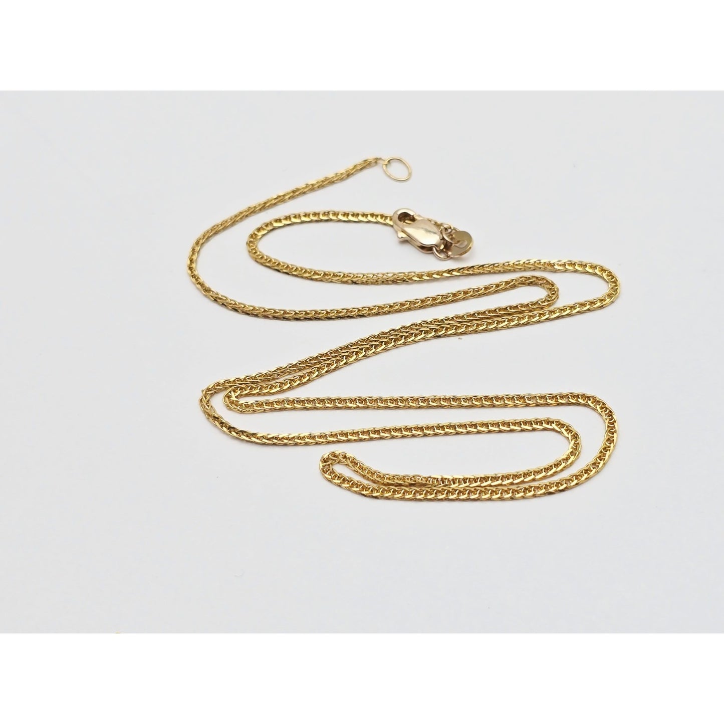 21K Yellow Gold Franco Link Chain Necklace