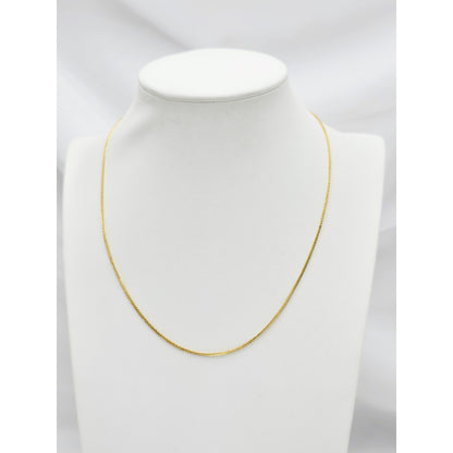 21K Yellow Gold Franco Link Chain Necklace