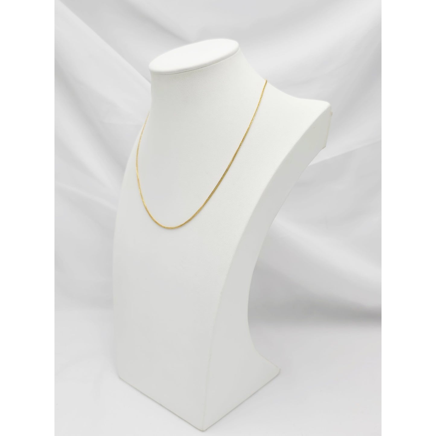 21K Yellow Gold Franco Link Chain Necklace