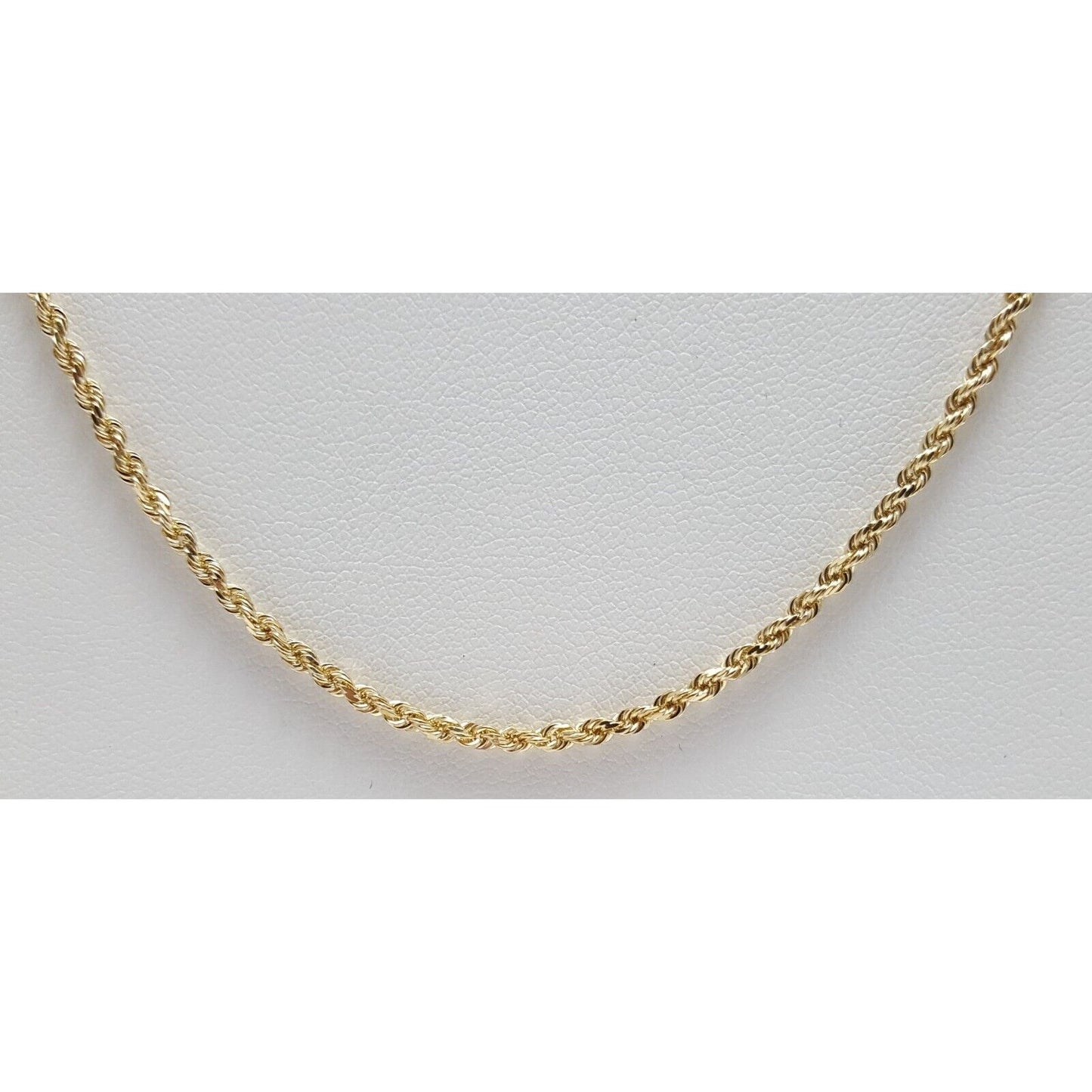 10K Yellow Gold Rope Chain Necklace