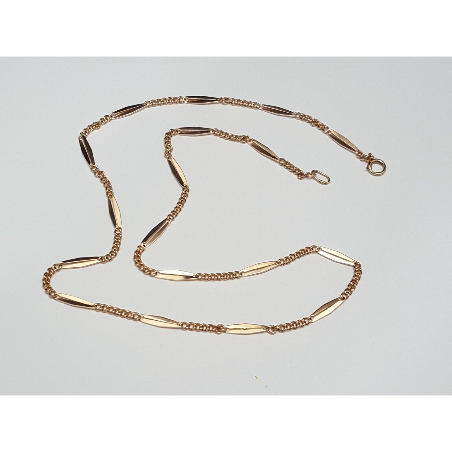 Vintage 14K Rose Gold Link Chain Necklace