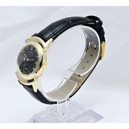 Vintage Lord Elgin Black Knight 14K Gold Filled 680 21j Manual Wind Watch 27mm
