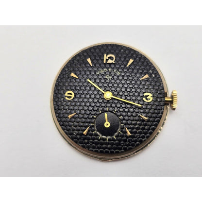 Vintage Lord Elgin Black Knight 14K Gold Filled 680 21j Manual Wind Watch 27mm