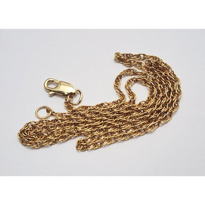 14K Yellow Gold Link Chain Necklace