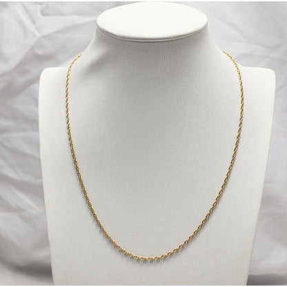 14K Yellow Gold Link Chain Necklace