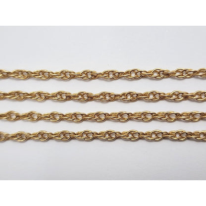 14K Yellow Gold Link Chain Necklace