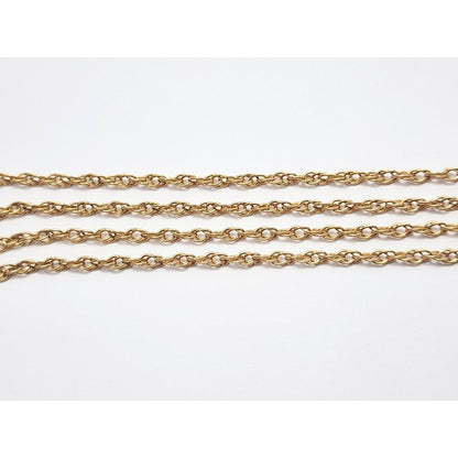 14K Yellow Gold Link Chain Necklace