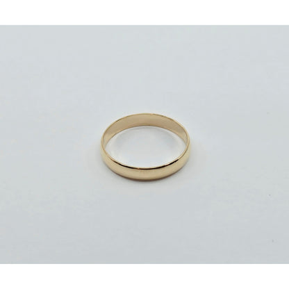 14K Yellow Gold Polished Wedding Band Ring