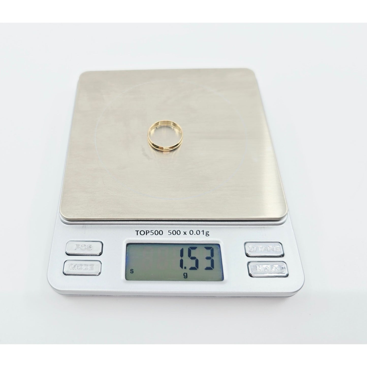 14K Yellow Gold Polished Wedding Band Ring