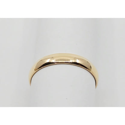 14K Yellow Gold Polished Wedding Band Ring