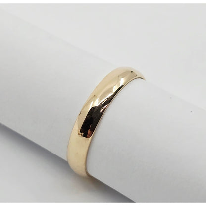 14K Yellow Gold Polished Wedding Band Ring