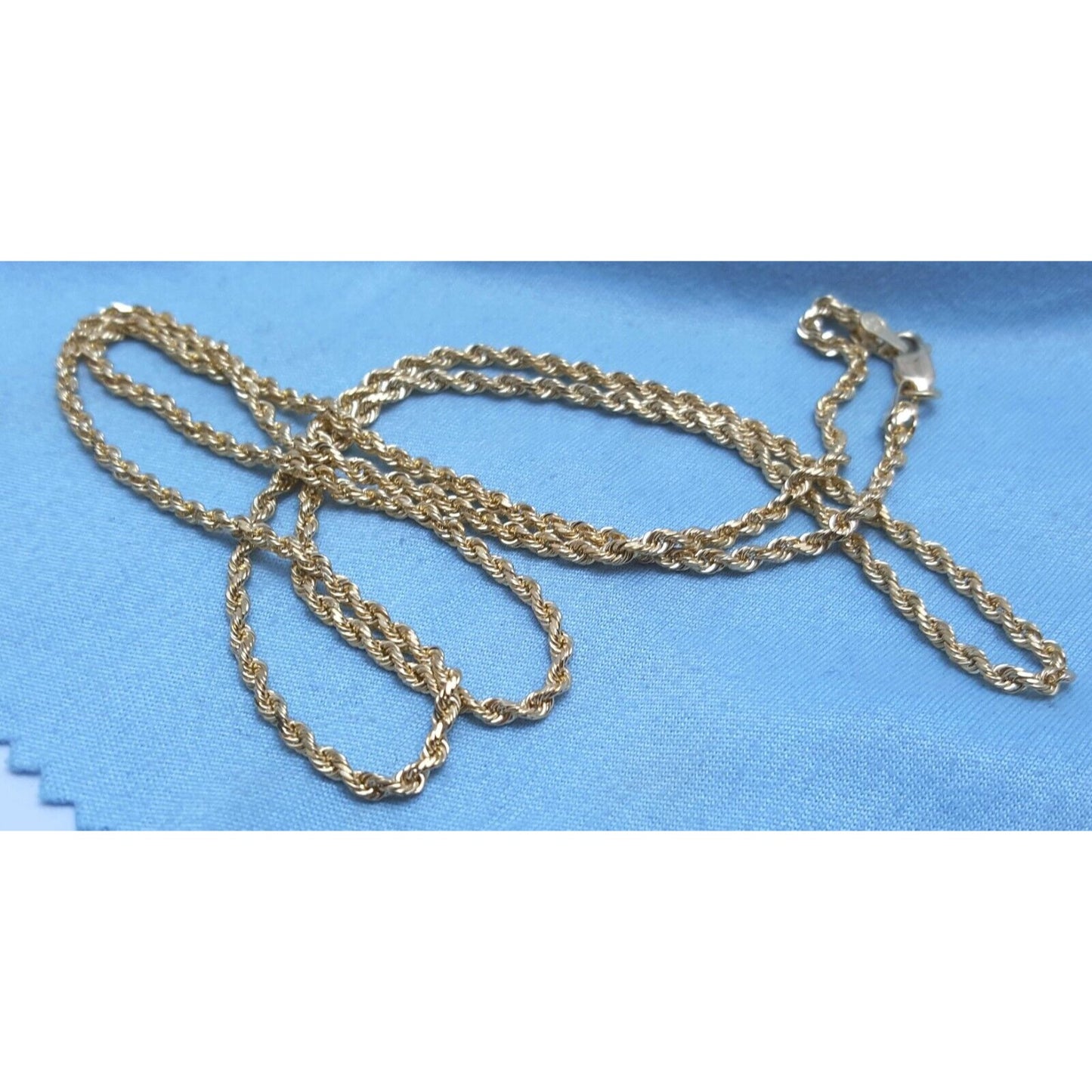 10K Yellow Gold Rope Chain Necklace