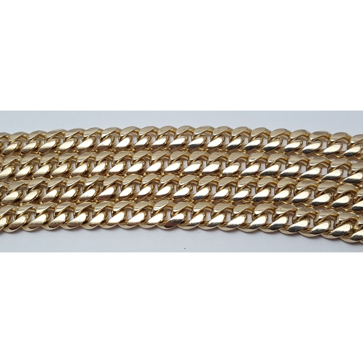 14K Yellow Gold Cuban Link Chain Necklace