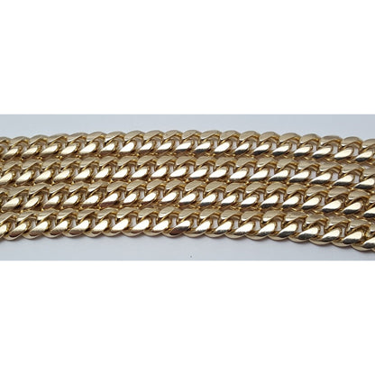 14K Yellow Gold Cuban Link Chain Necklace