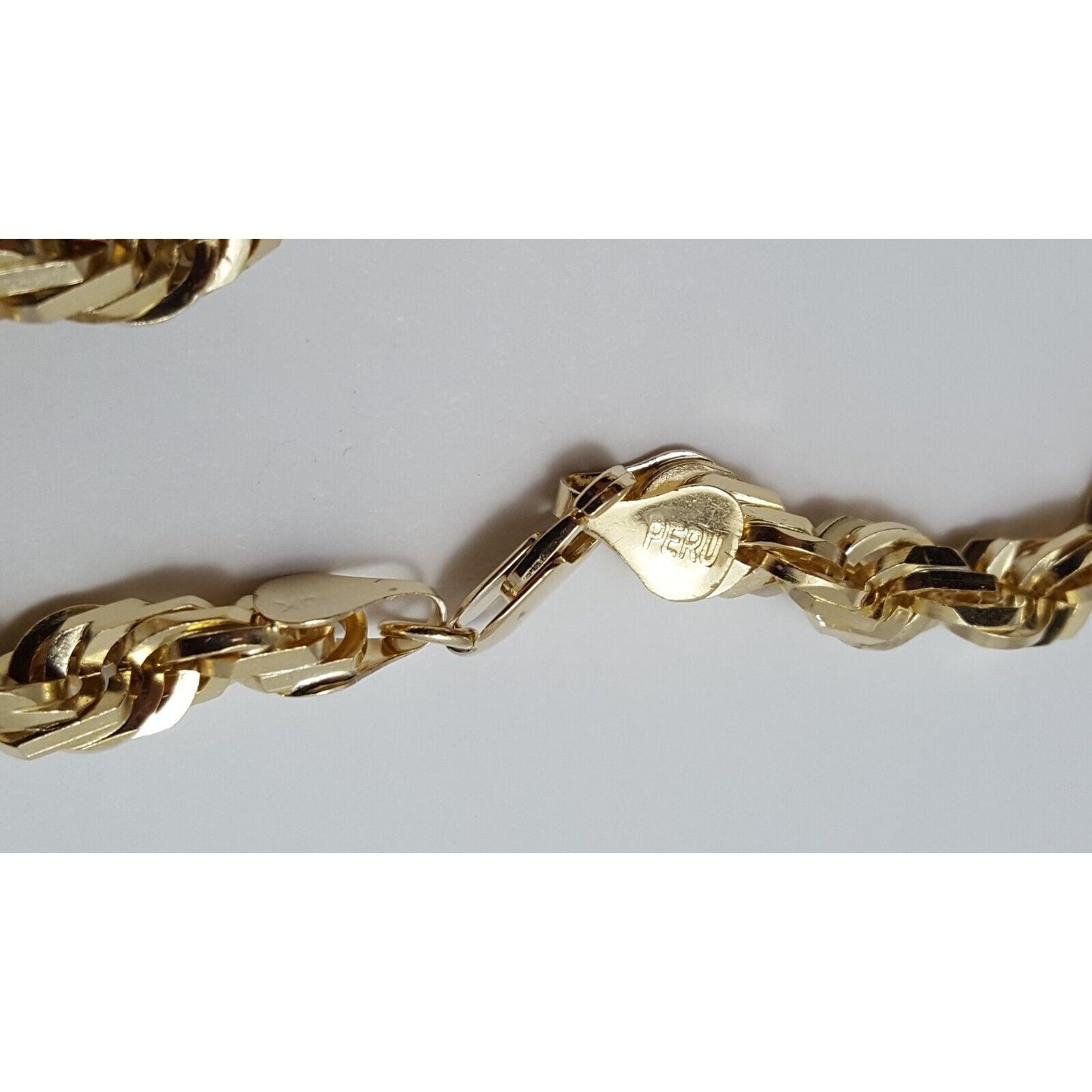 10K Yellow Gold Rope Chain Necklace