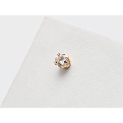 14K Yellow Gold Diamond Stud Earrings 0.66 TCW