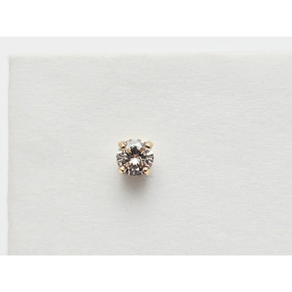 14K Yellow Gold Diamond Stud Earrings 0.66 TCW