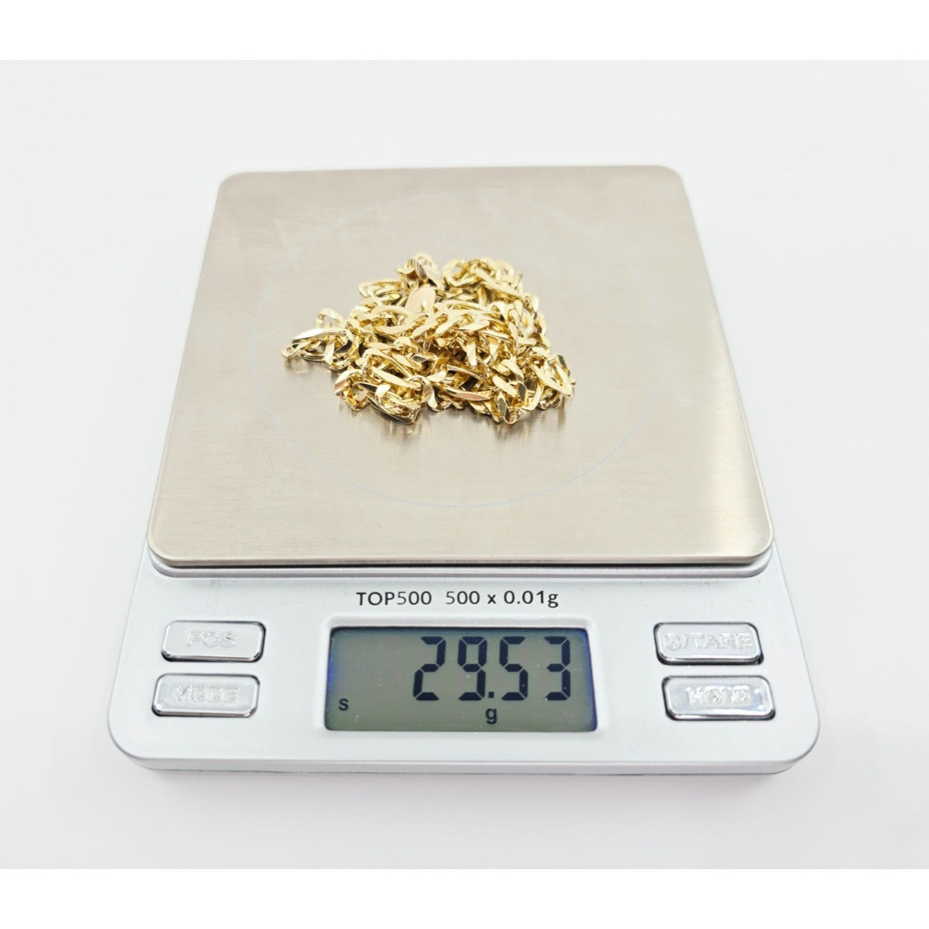 14K Yellow Gold Figaro Link Chain Necklace
