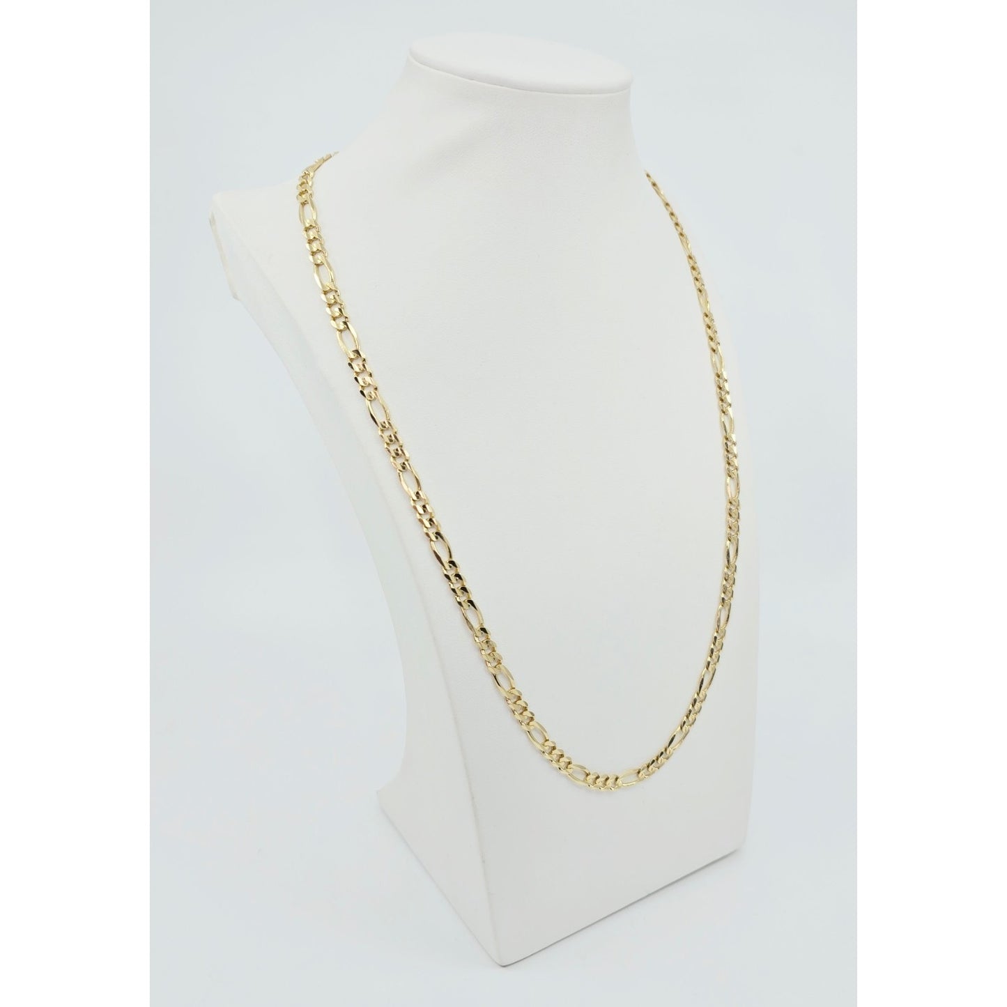 14K Yellow Gold Figaro Link Chain Necklace