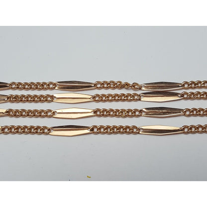 Vintage 14K Rose Gold Link Chain Necklace