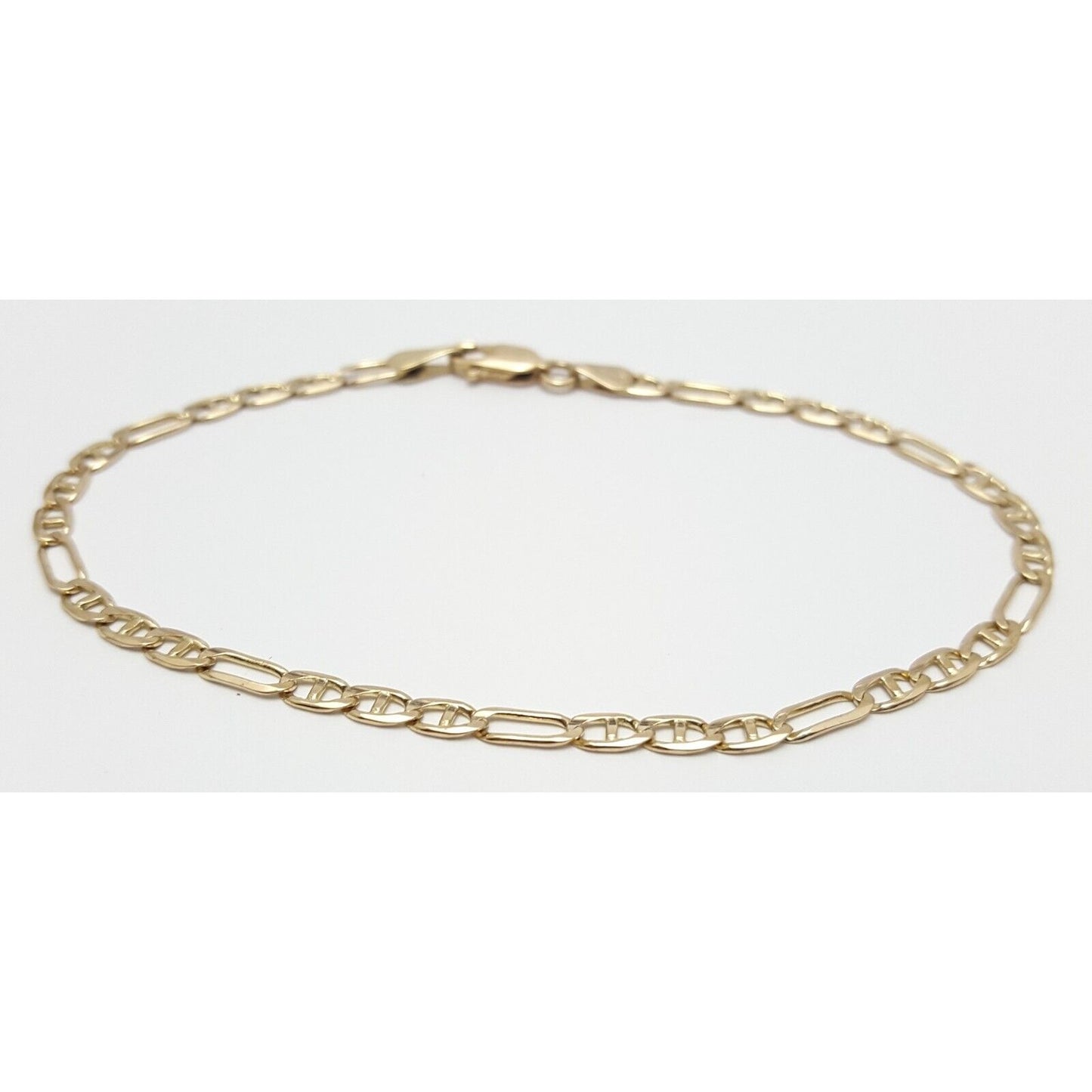 14K Yellow Gold Figaro Link Bracelet