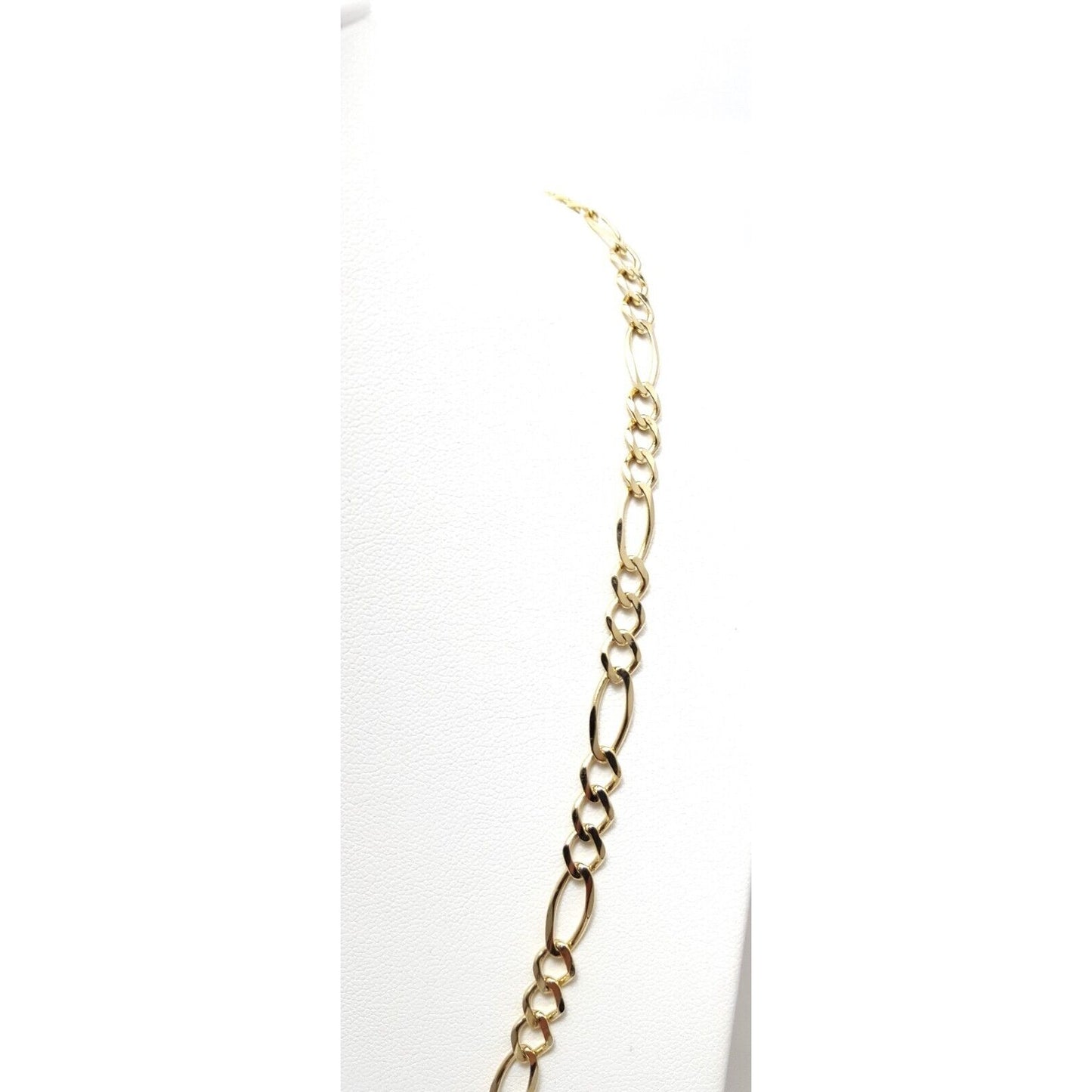 10K Yellow Gold Figaro Link Chain Necklace