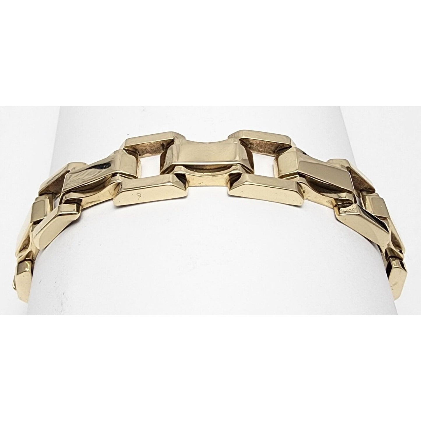 14K Solid Yellow Gold Designer Custom Link Bracelet