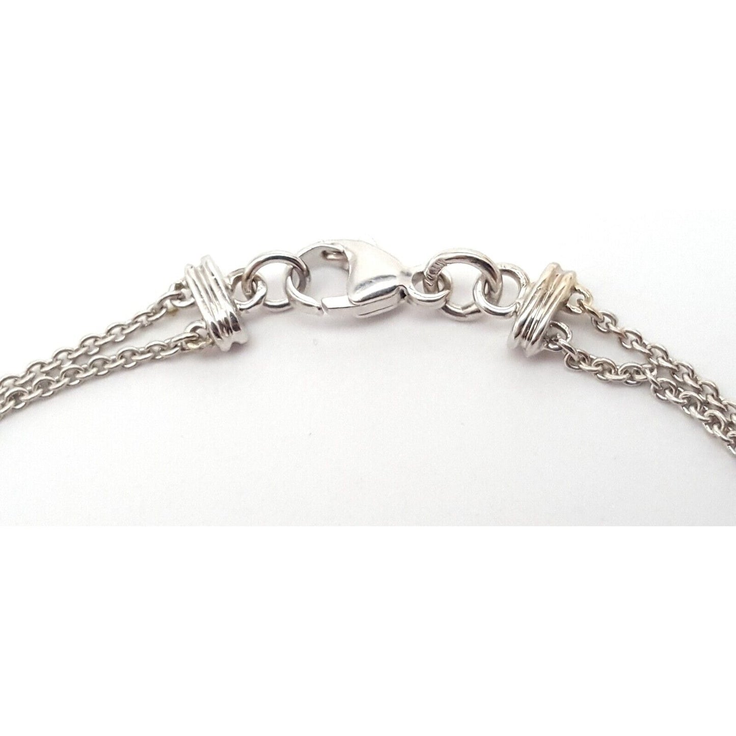 18K White Gold Round Diamond Cable Link Chain Necklace