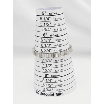 900 Platinum Baguette Cut Diamond Graduated Tennis Link Bracelet