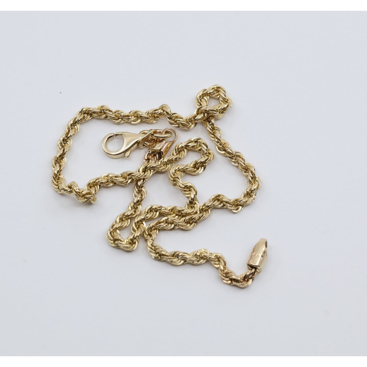 14K Yellow Gold Rope Anklet Bracelet
