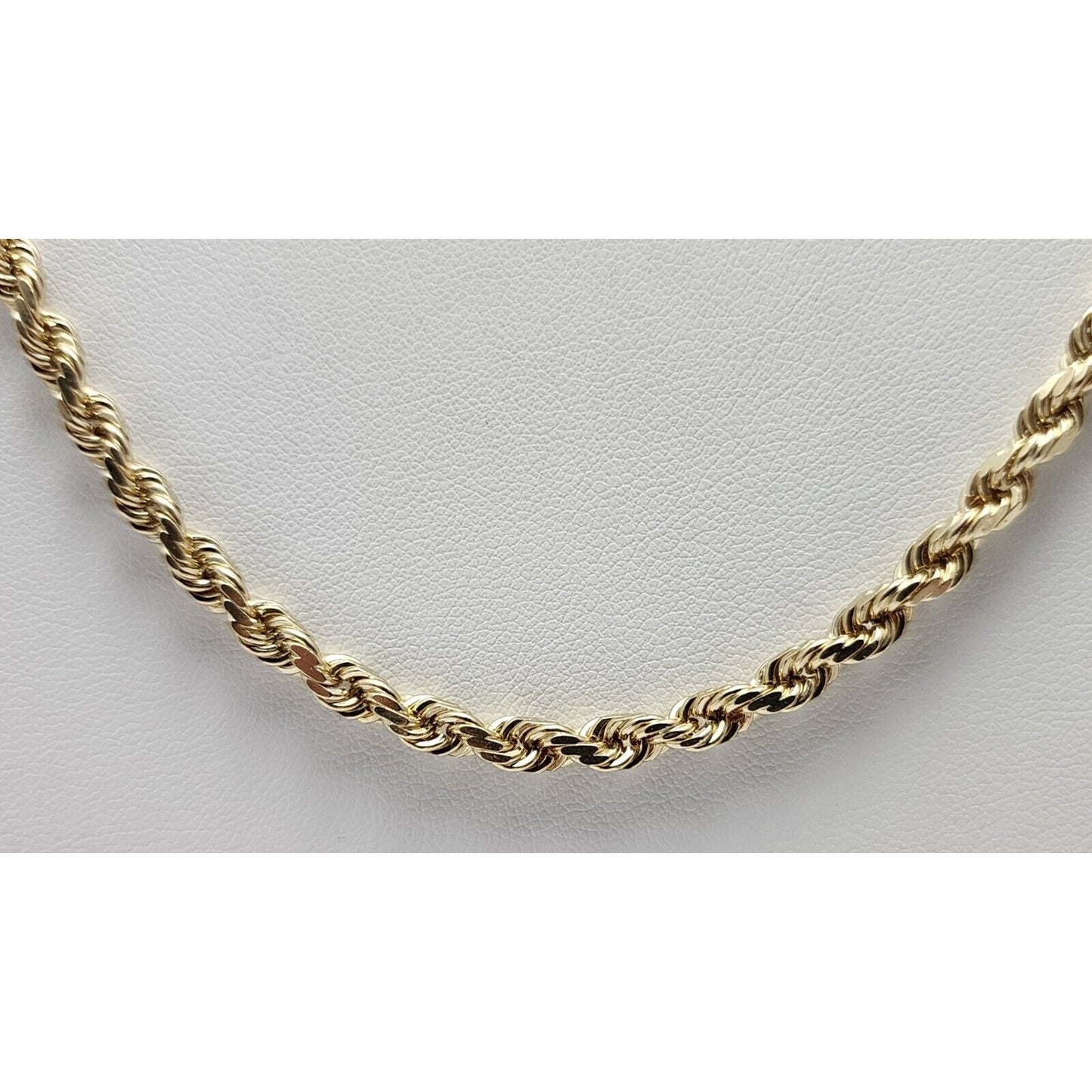 10K Yellow Gold Rope Chain Necklace