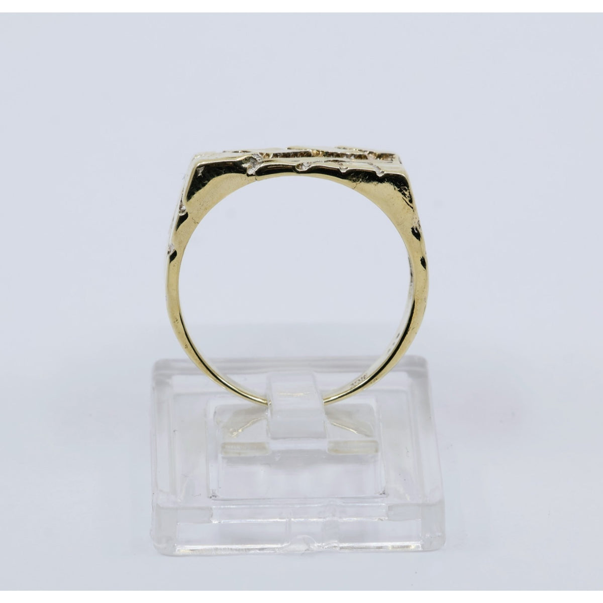 10K Yellow Gold Nugget Ring